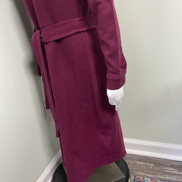 Boden Column Jersey Midi Dress in Mulled Wine 4 - Picture 4 of 8